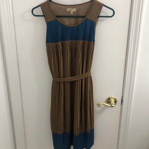 ALTAR'D STATE Brown and Blue Dress
